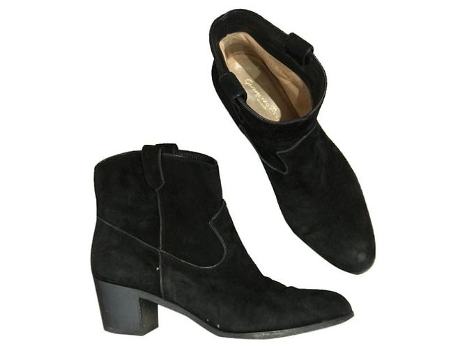 Gianvito Rossi Boots schwarz T.39,5 - Ansicht 8