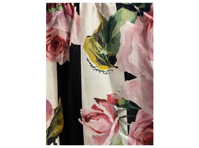 Pantalones Dolce & Gabbana a rayas T.38 Negro - vista 4