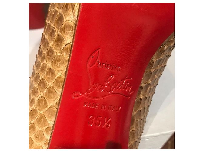 Décolleté Christian Louboutin T.35,5 Cammello - vista 6