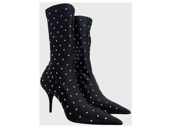 Stivaletti Balenciaga neri T.37 Nero - vista 2