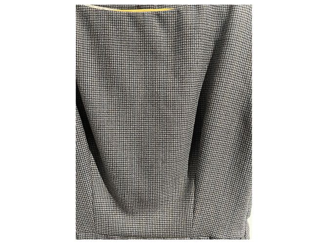 Autre Marque Dior Kleid aus Wolle grau Hahnentritt - Ansicht 3