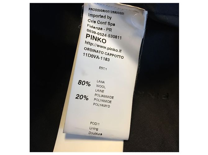 Pinko Mantel schwarz T.38 - Ansicht 8