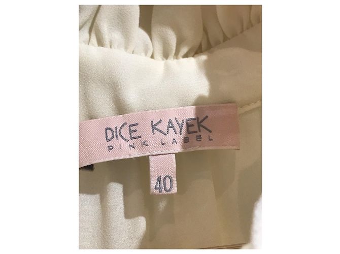 Vestido Dice Kayek écrue T.40 Beige - vista 7