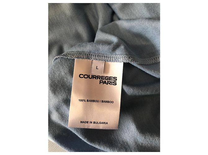 Courreges Camiseta Courrèges azul T.L NUEVA - vista 5