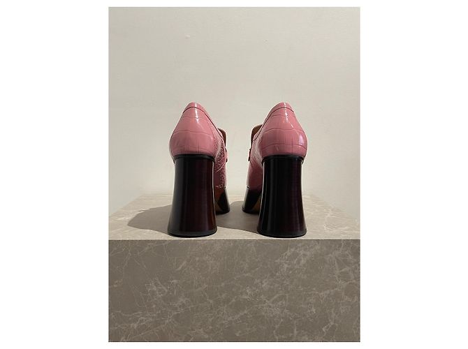 Mocassini Gucci rosa T.41 NUOVI - vista 5