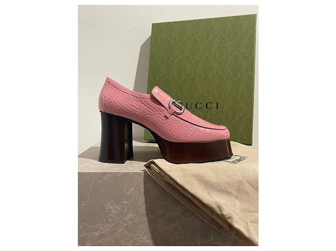 Mocassini Gucci rosa T.41 NUOVI - vista 8