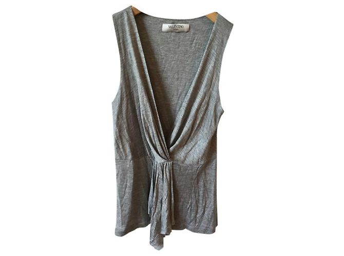 Valentino Garavani Top Valentino gris T.36 - vista 5