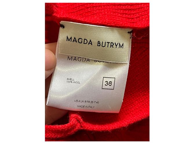 Top Magda Butrym rosso T.36 - vista 5