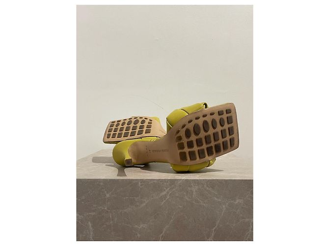 Mules Bottega Veneta Lido T.40 Verde - vista 5