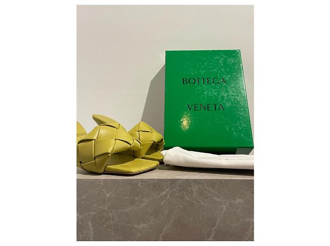 Mules Bottega Veneta Lido T.40 Verde - vista 7