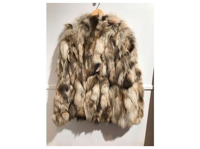 Abrigo de piel Yves Salomon Beige - vista 3