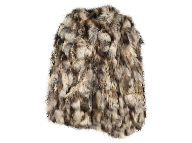 Abrigo de piel Yves Salomon Beige - vista 5