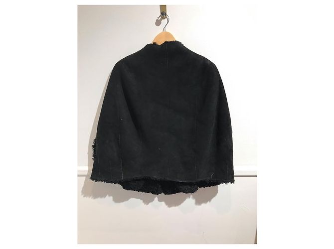 Ines et Marechal Lammfelljacke Ines & Marechal T.38 Schwarz - Ansicht 3