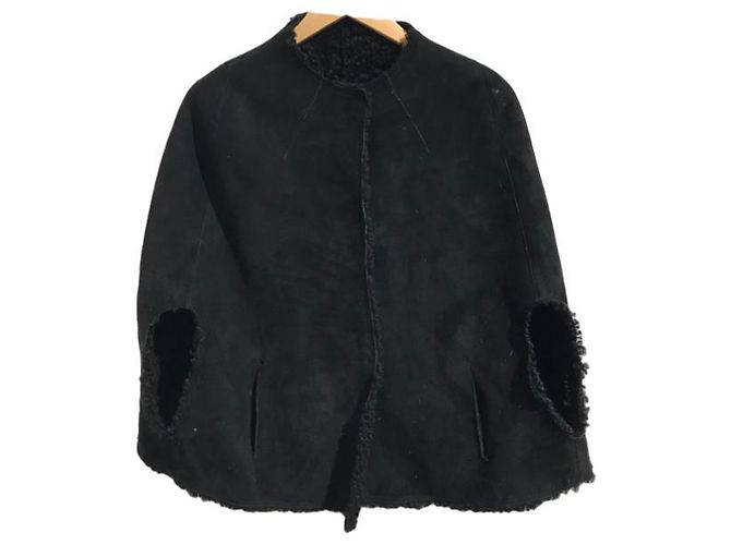 Ines et Marechal Lammfelljacke Ines & Marechal T.38 Schwarz - Ansicht 7