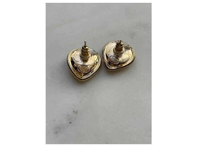 Chanel Herz-Ohrringe goldfarben Golden - Ansicht 3