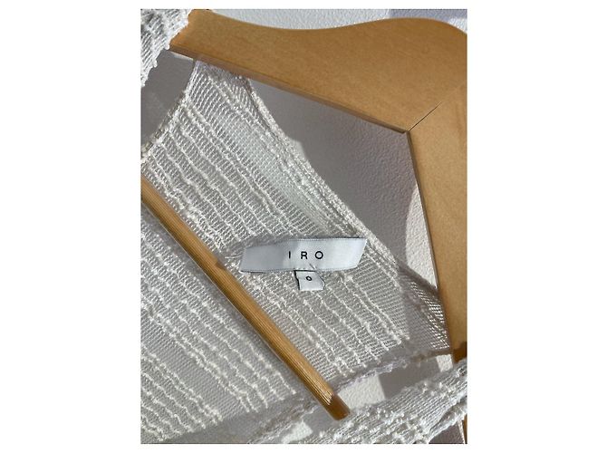 Iro kurzes Kleid beige V Ausschnitt XS - Ansicht 3