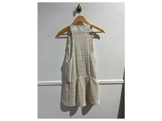 Iro kurzes Kleid beige V Ausschnitt XS - Ansicht 5