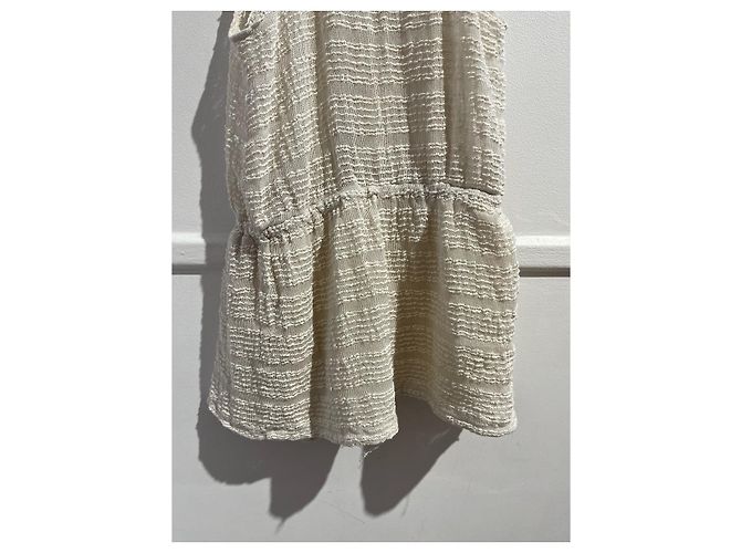 Iro kurzes Kleid beige V Ausschnitt XS - Ansicht 6