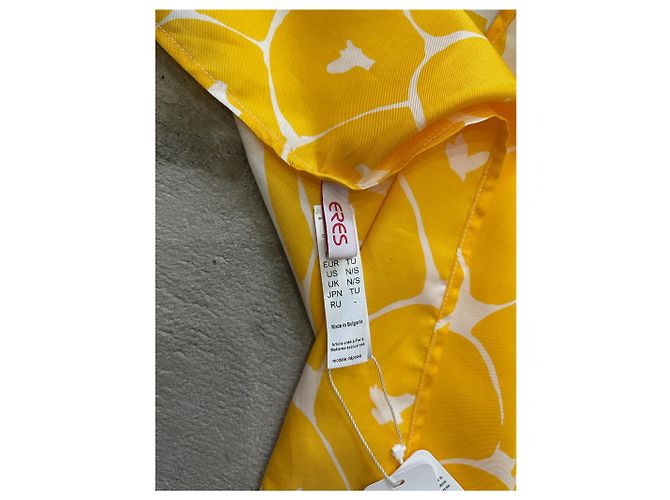 Foulard Eres de algodón motivo ananas amarillo - vista 6