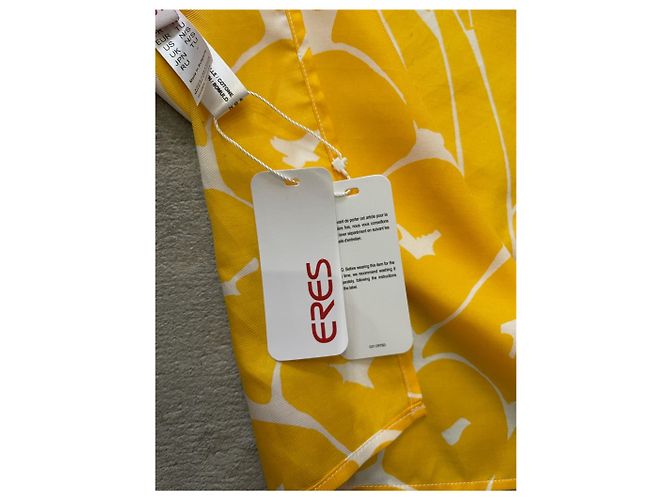 Foulard Eres de algodón motivo ananas amarillo - vista 7