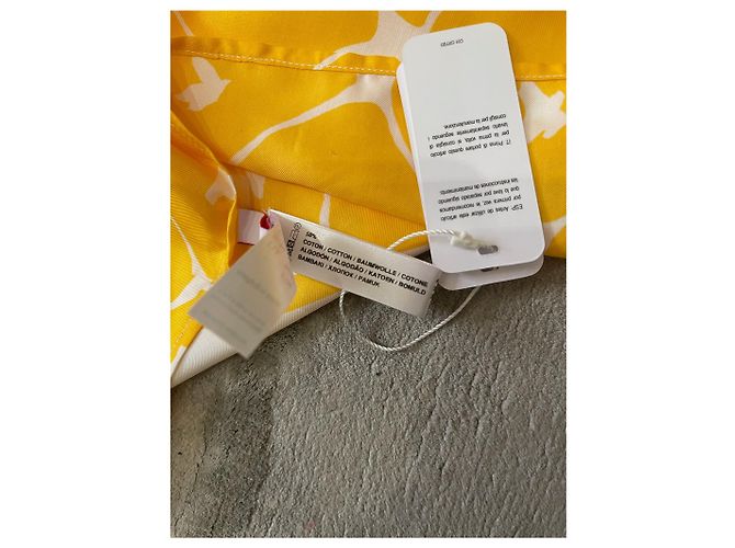 Foulard Eres de algodón motivo ananas amarillo - vista 8