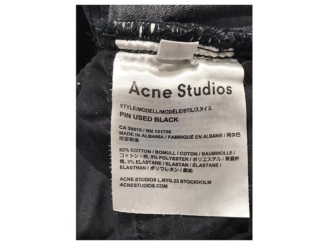 Jeans ACNE lavati T.24 Nero - vista 5