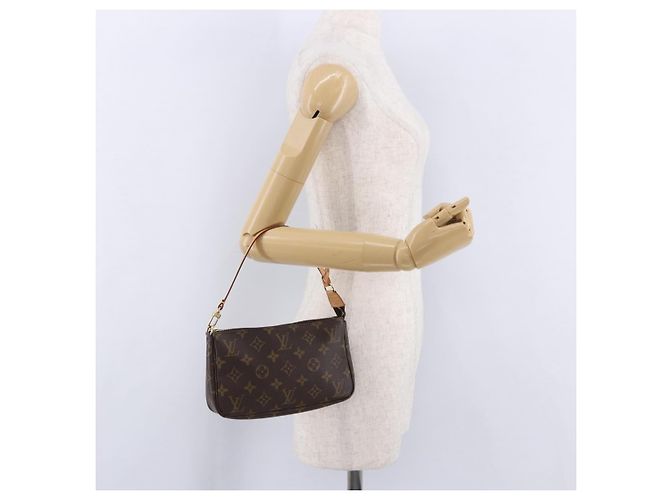 LOUIS VUITTON Monogram Pochette Accessoires Pouch M51980 LV Auth ki6849V Monograma - vista 23