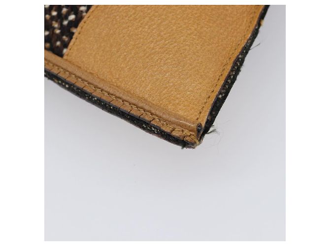 Bolsa PRADA em couro e tweed marrom prata autêntica 203885A - vista 16
