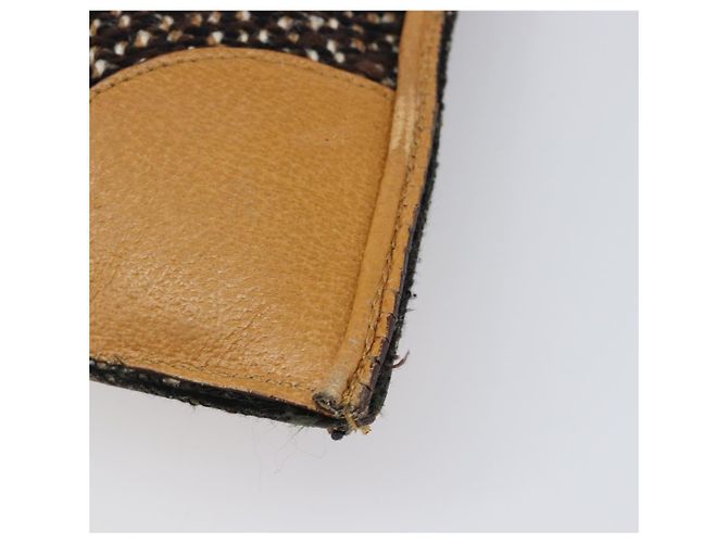 Bolsa PRADA em couro e tweed marrom prata autêntica 203885A - vista 17