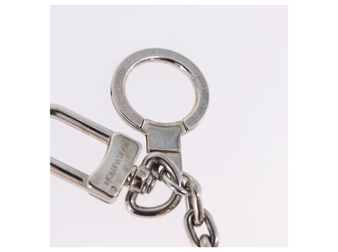 LOUIS VUITTON Porte Cre Printed Initials LV Charm Metal M65071 LV Auth 203696V Argento - vista 10