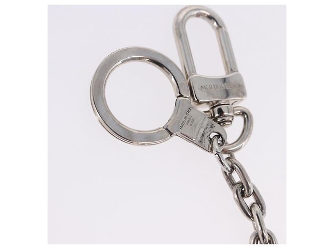 LOUIS VUITTON Porte Cre Printed Initials LV Charm Metal M65071 LV Auth 203696V Argento - vista 5