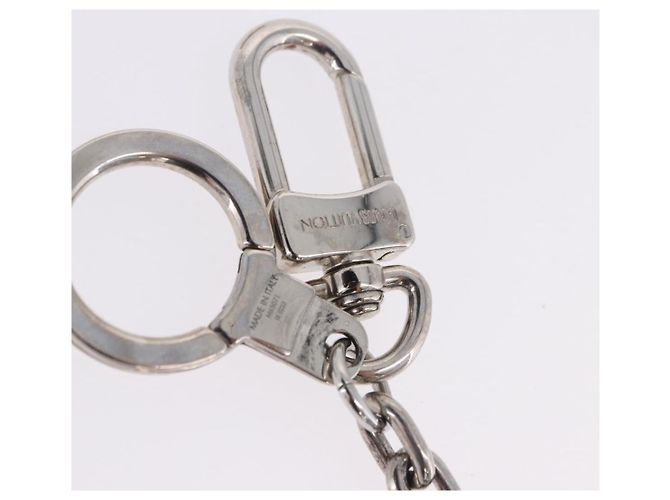 LOUIS VUITTON Porte Cre Printed Initials LV Charm Metal M65071 LV Auth 203696V Argento - vista 6