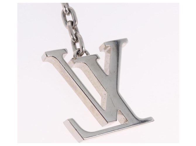 LOUIS VUITTON Porte Cre Printed Initials LV Charm Metal M65071 LV Auth 203696V Argento - vista 7