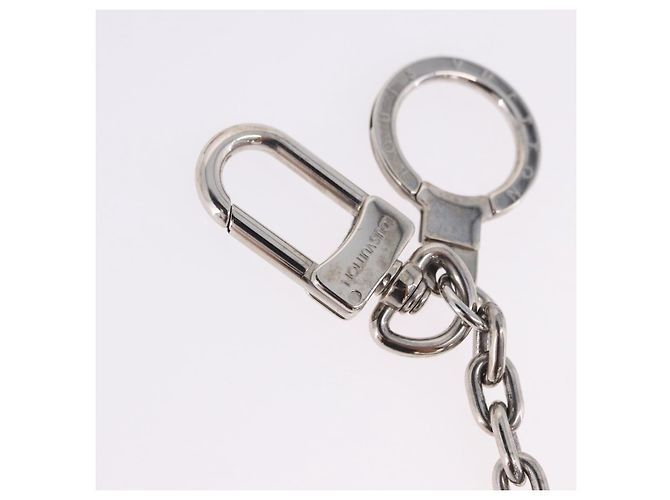 LOUIS VUITTON Porte Cre Printed Initials LV Charm Metal M65071 LV Auth 203696V Argento - vista 9