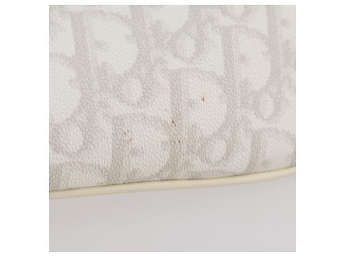 Christian Dior Romantic Accessoire-Tasche PVC Leather White Silver Auth 205858V Silber Weiß - Ansicht 9