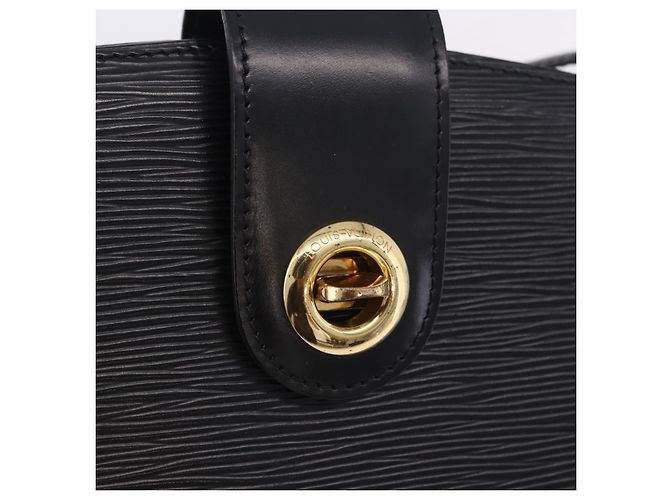LOUIS VUITTON Epi Capuchin Schultertasche Schwarz M52342 LV Auth 202821 - Ansicht 22