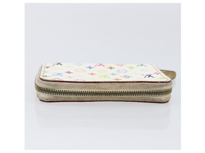 LOUIS VUITTON Monogram Multicolor Zippy Coin Purse White M93741 LV Auth 201382 Bianco - vista 5