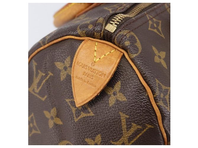 Borsa a mano LOUIS VUITTON Monogram Speedy 25 M41528 LV Auth 204113 Monogramma - vista 21
