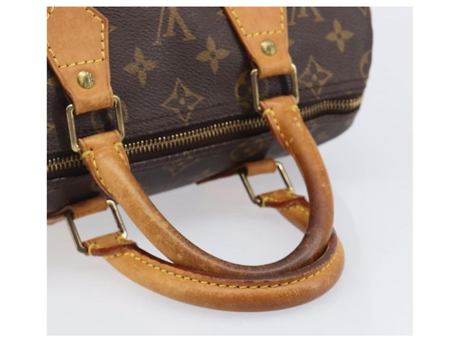 Borsa a mano LOUIS VUITTON Monogram Speedy 25 M41528 LV Auth 204113 Monogramma - vista 7