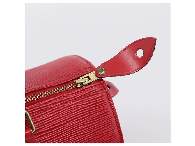 Borsa a mano LOUIS VUITTON Epi Speedy 25 Castilian Red M43017 LV Auth BA15812V Rosso - vista 10