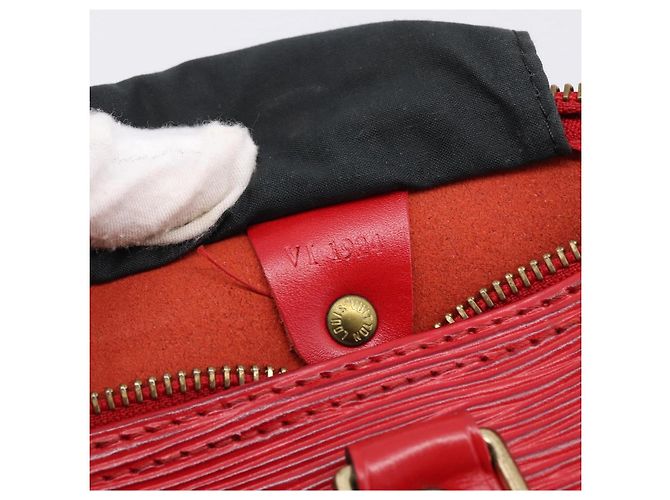 Borsa a mano LOUIS VUITTON Epi Speedy 25 Castilian Red M43017 LV Auth BA15812V Rosso - vista 12