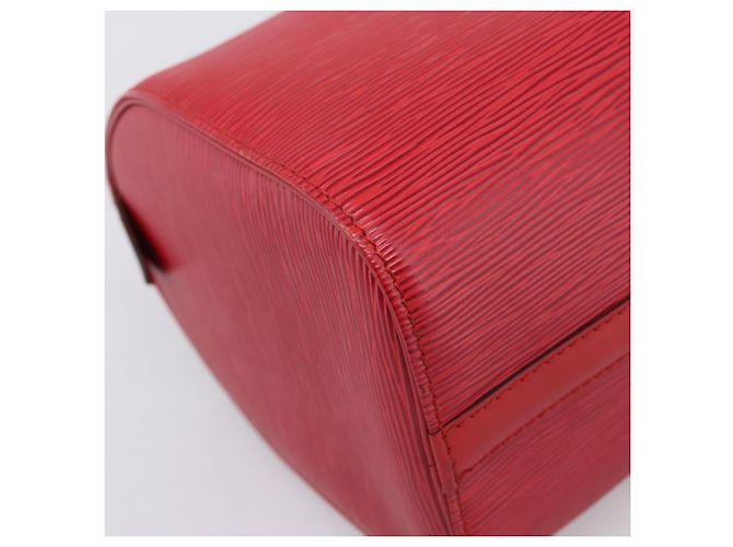 Borsa a mano LOUIS VUITTON Epi Speedy 25 Castilian Red M43017 LV Auth BA15812V Rosso - vista 14