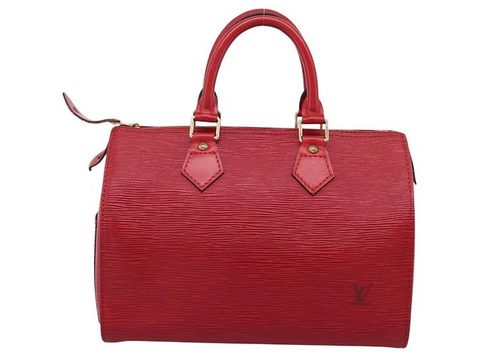 Borsa a mano LOUIS VUITTON Epi Speedy 25 Castilian Red M43017 LV Auth BA15812V Rosso - vista 2