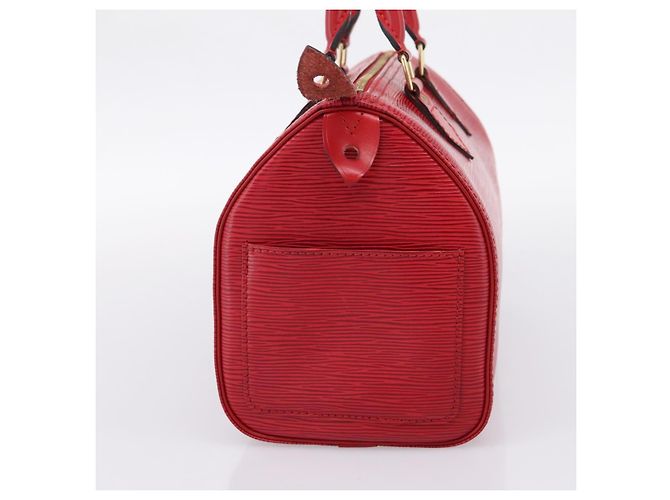 Borsa a mano LOUIS VUITTON Epi Speedy 25 Castilian Red M43017 LV Auth BA15812V Rosso - vista 4