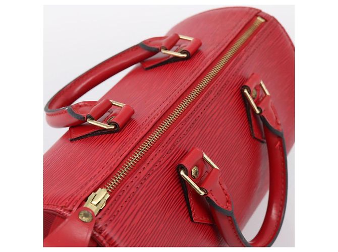 Borsa a mano LOUIS VUITTON Epi Speedy 25 Castilian Red M43017 LV Auth BA15812V Rosso - vista 6