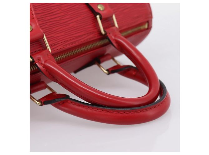 Borsa a mano LOUIS VUITTON Epi Speedy 25 Castilian Red M43017 LV Auth BA15812V Rosso - vista 7