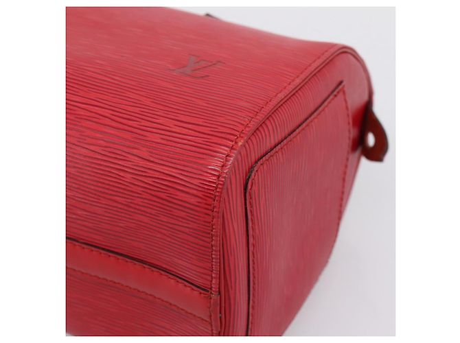Borsa a mano LOUIS VUITTON Epi Speedy 25 Castilian Red M43017 LV Auth BA15812V Rosso - vista 9