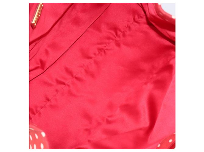 Borsa a mano Miu Miu Canvas Red Gold Auth 204315 Rosso D'oro - vista 11
