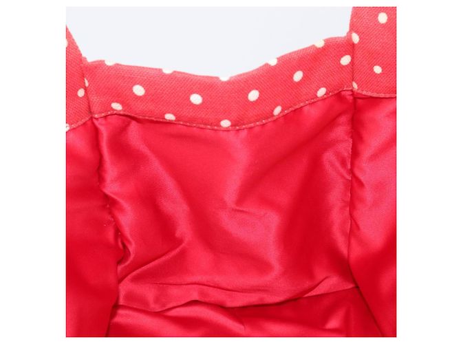 Borsa a mano Miu Miu Canvas Red Gold Auth 204315 Rosso D'oro - vista 21