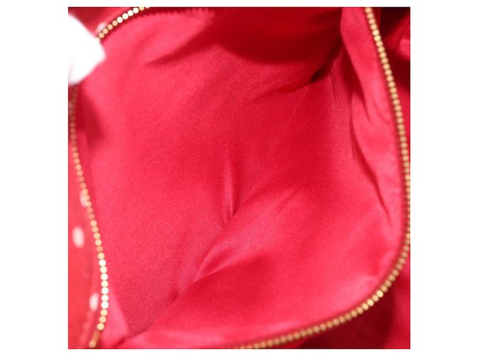 Borsa a mano Miu Miu Canvas Red Gold Auth 204315 Rosso D'oro - vista 23